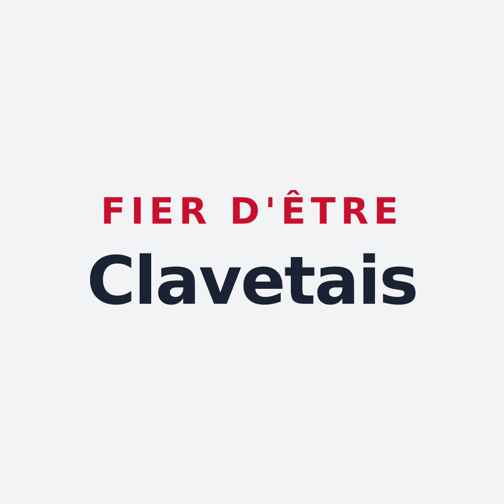 Poster « Fier d'être Clavetais » — design pour Clavette