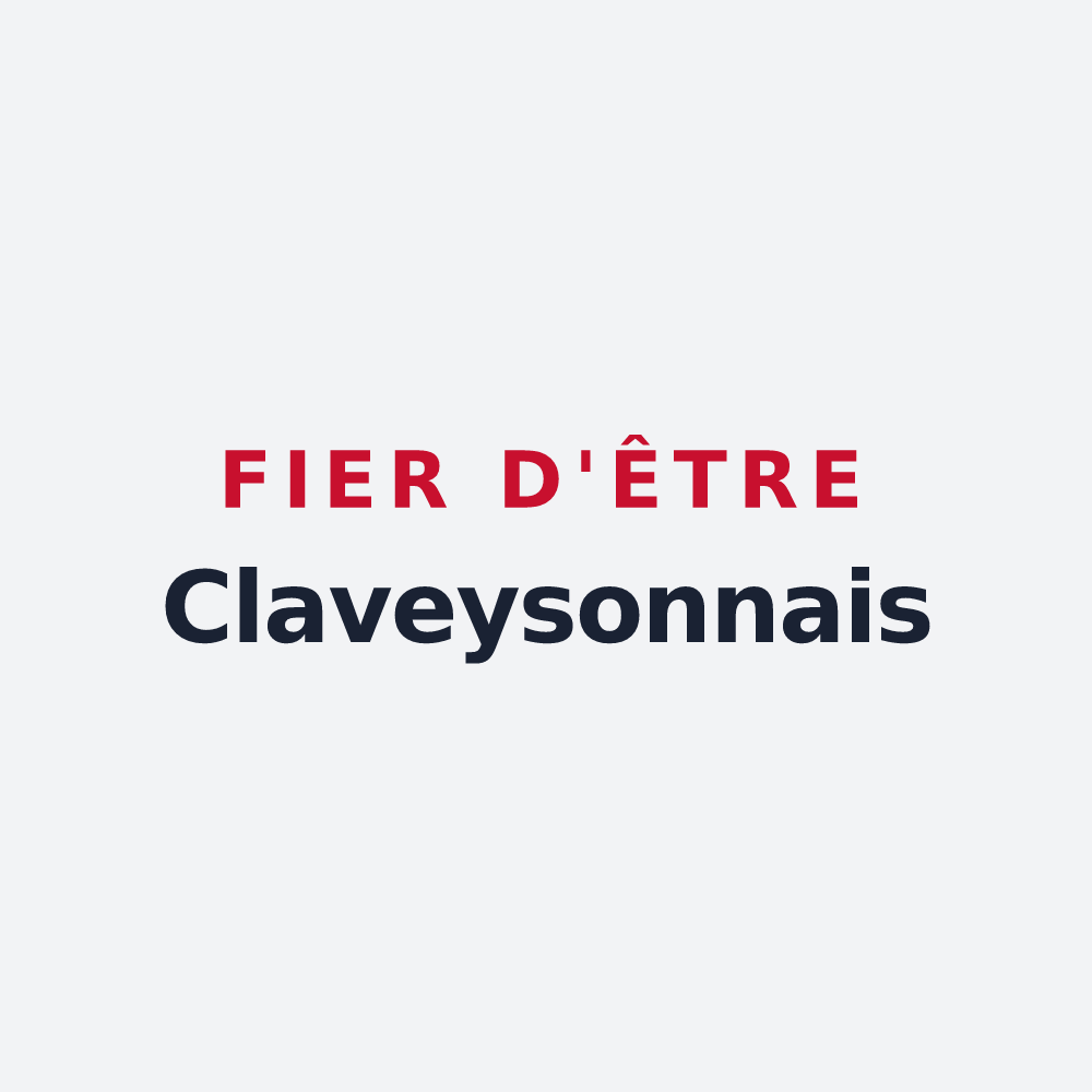 Poster « Fier d'être Claveysonnais » — design pour Claveyson