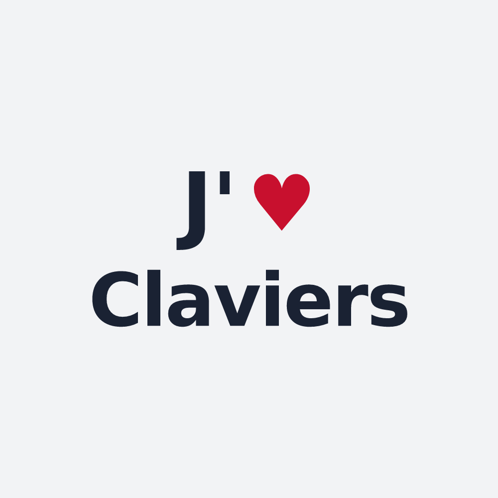 Poster personnalisé Claviers — design J'aime Claviers