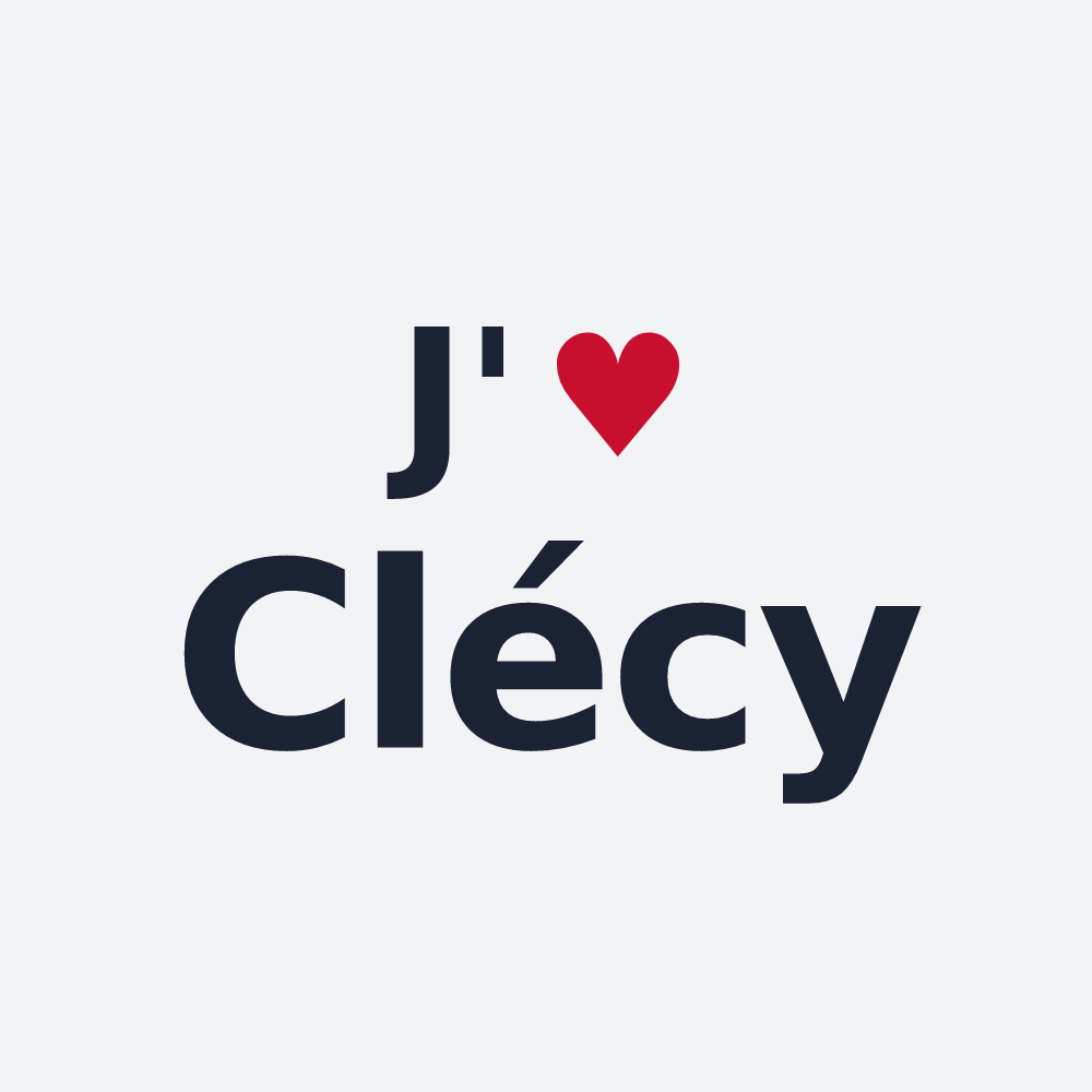Poster personnalisé Clécy — design J'aime Clécy