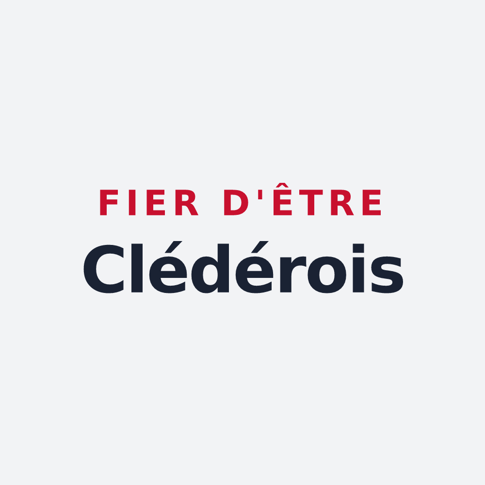 Poster « Fier d'être Clédérois » — design pour Cléder