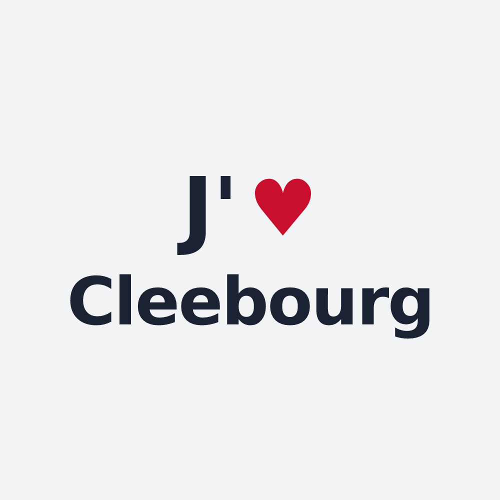 Poster personnalisé Cleebourg — design « J'aime Cleebourg » imprimé sur le poster