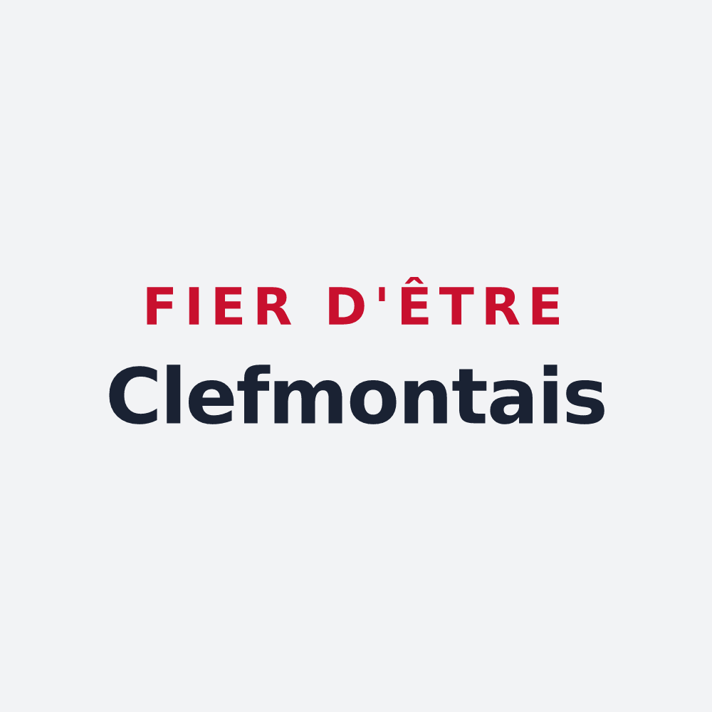 Poster « Fier d'être Clefmontais » — design pour Clefmont