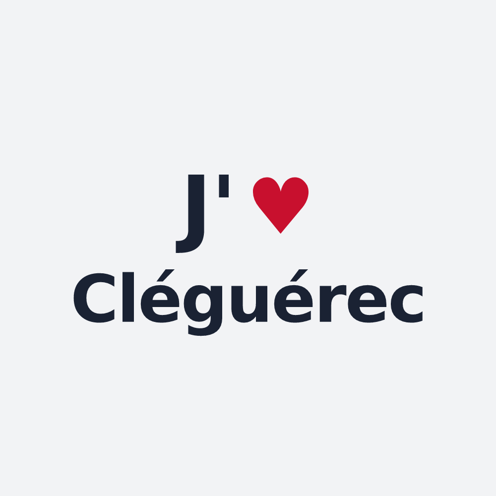 Poster personnalisé Cléguérec — design J'aime Cléguérec