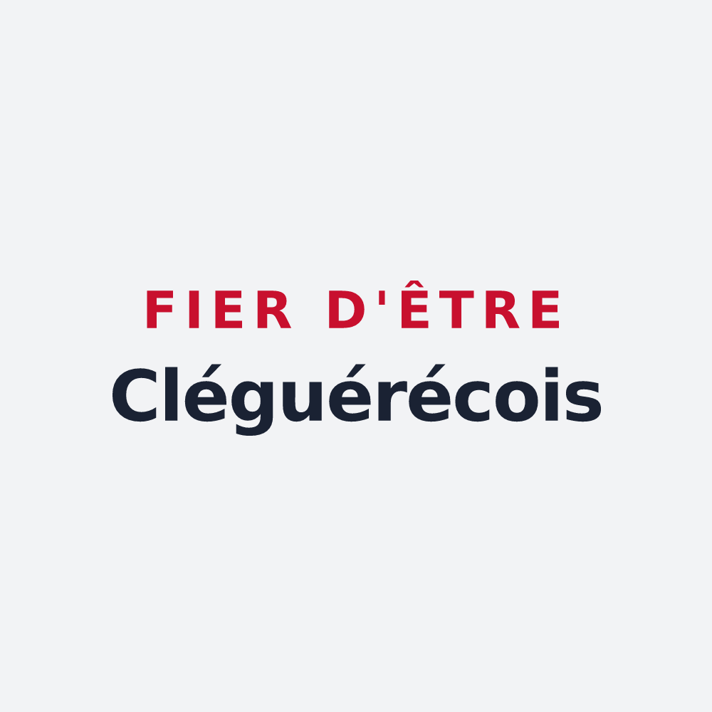 Poster « Fier d'être Cléguérécois » — design pour Cléguérec