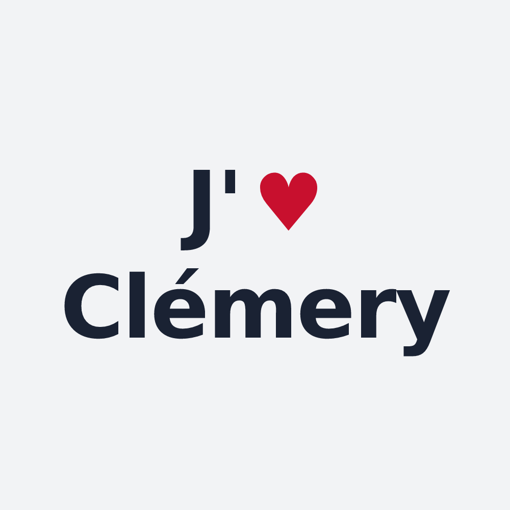 Poster personnalisé Clémery — design J'aime Clémery