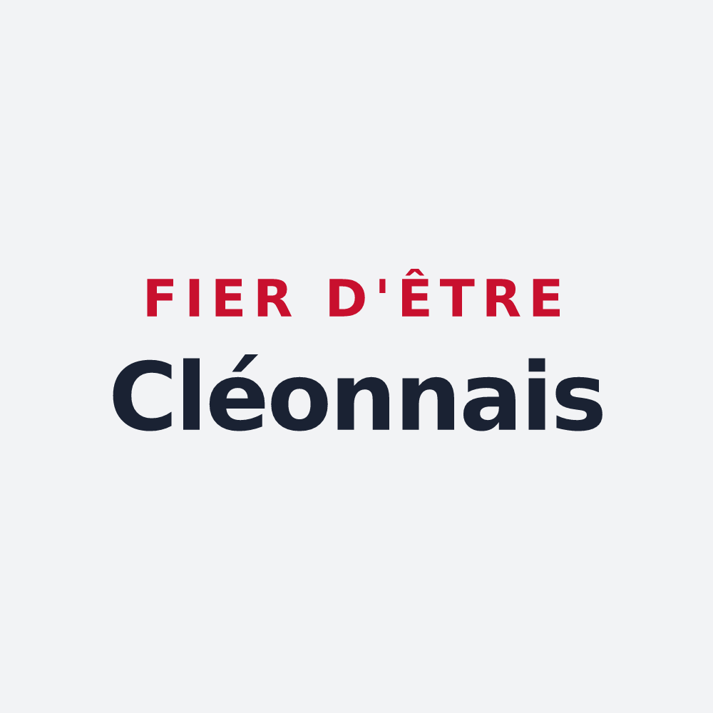 Poster « Fier d'être Cléonnais » — design pour Cléon-d'Andran