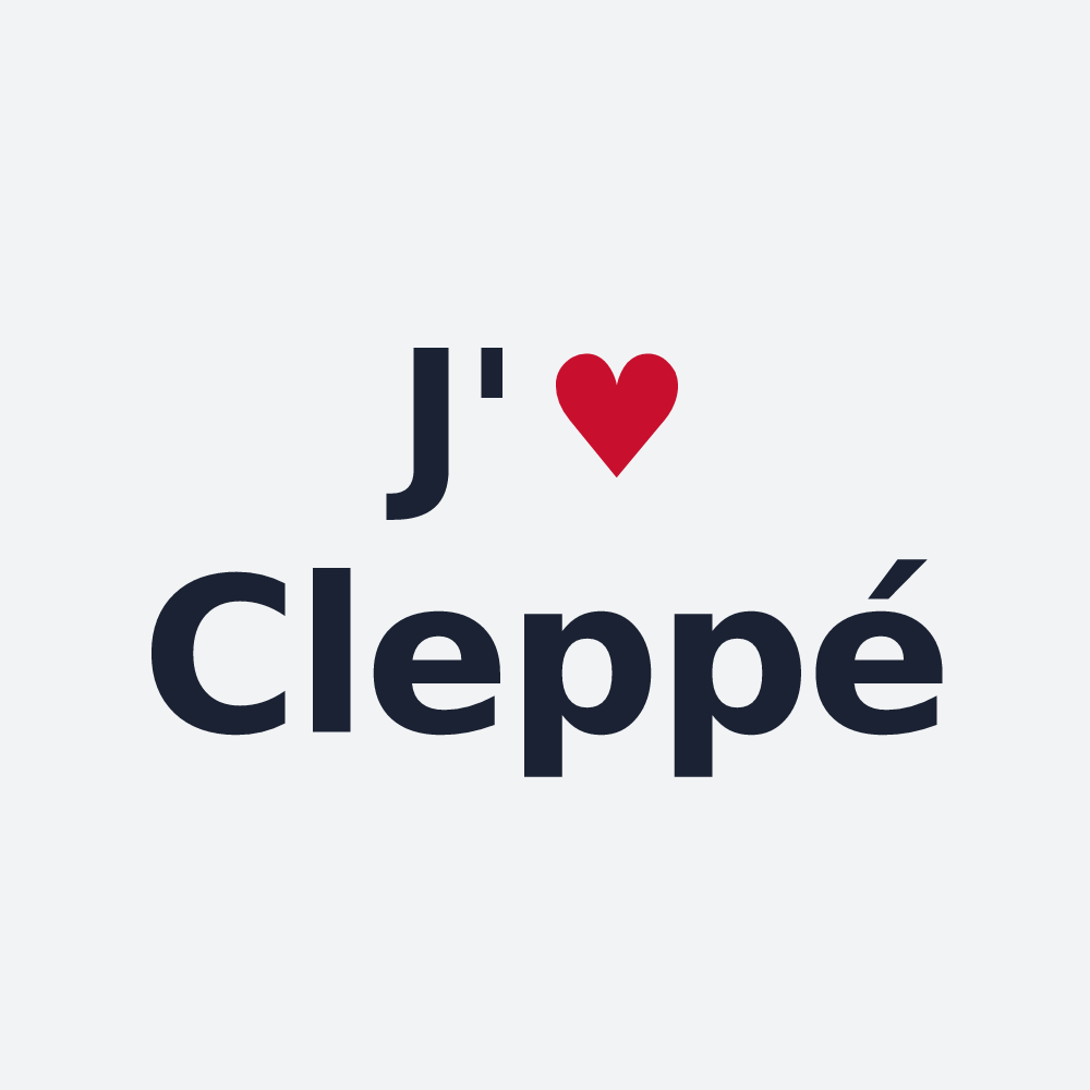 Poster personnalisé Cleppé — design J'aime Cleppé