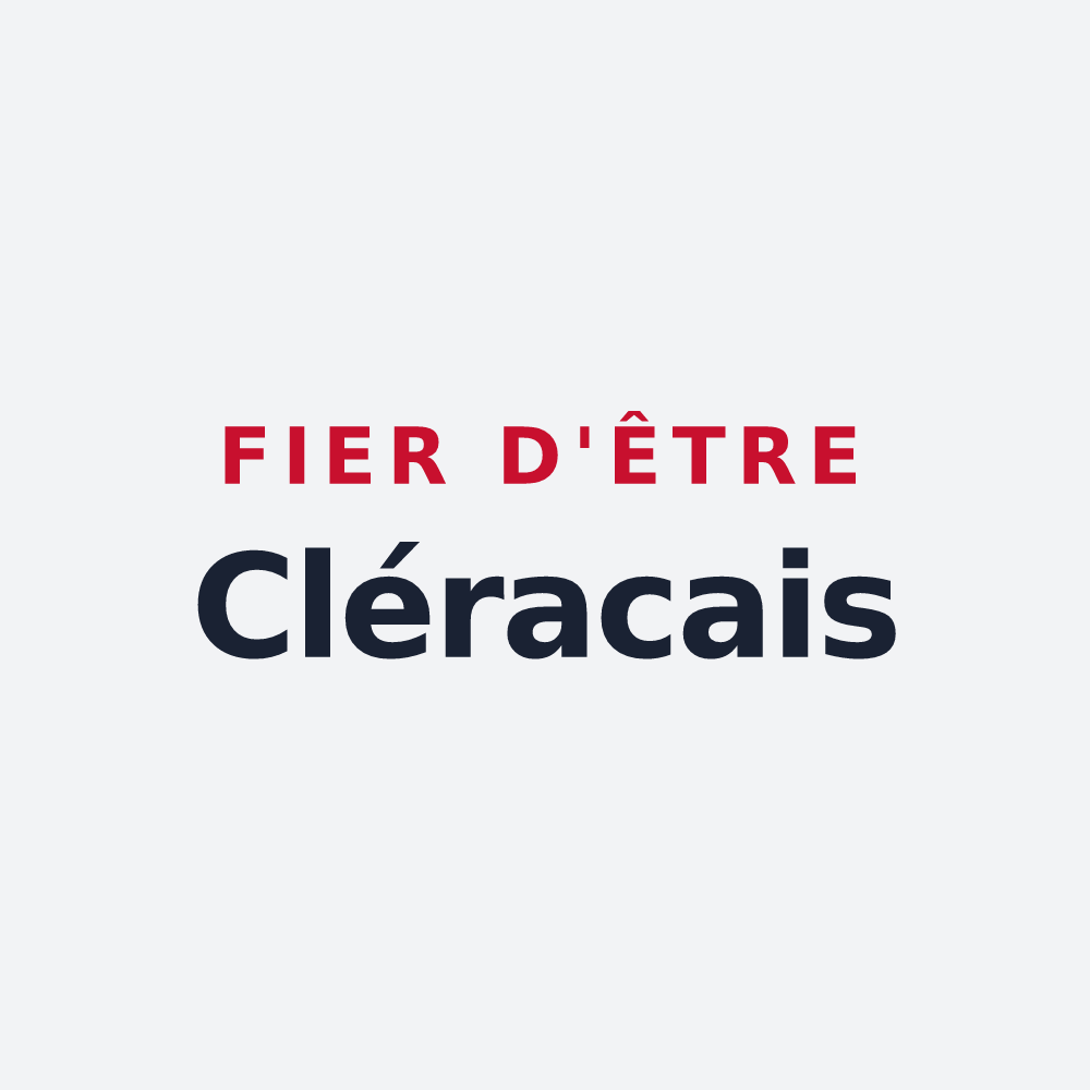 Poster « Fier d'être Cléracais » — design pour Clérac