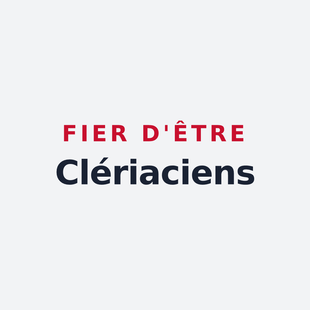 Poster « Fier d'être Clériaciens » — design pour Cléré-du-Bois