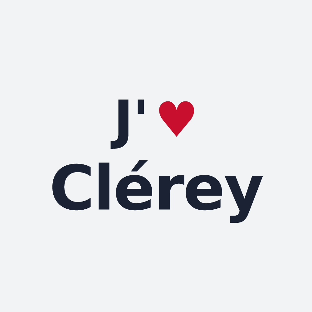 Poster personnalisé Clérey — design J'aime Clérey