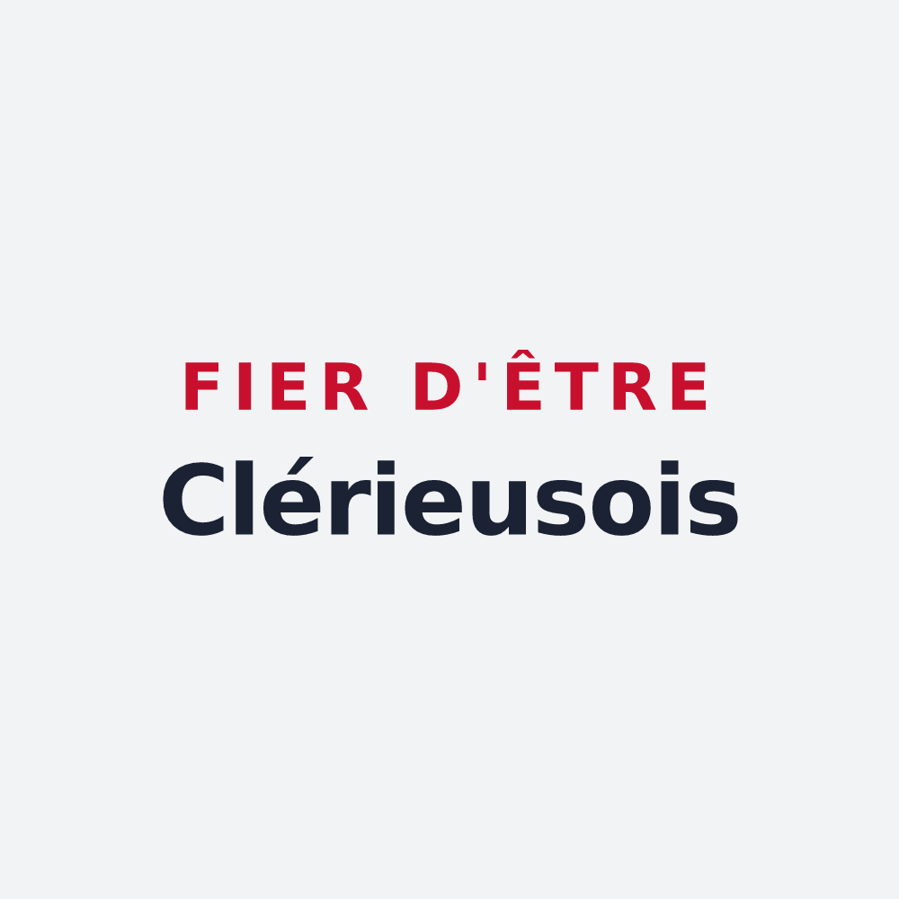 Poster « Fier d'être Clérieusois » — design pour Clérieux