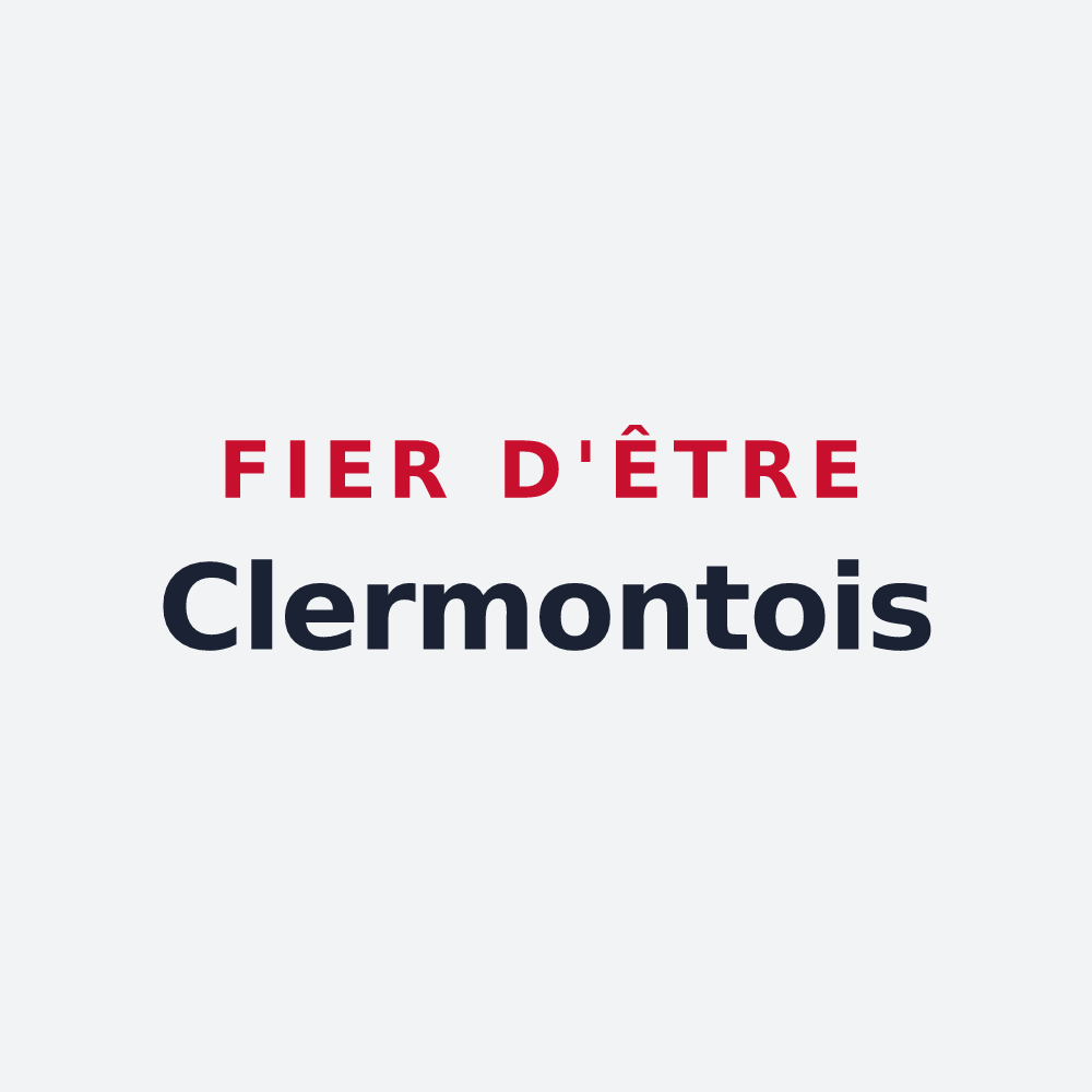 Poster « Fier d'être Clermontois » — design pour Clermont-Soubiran
