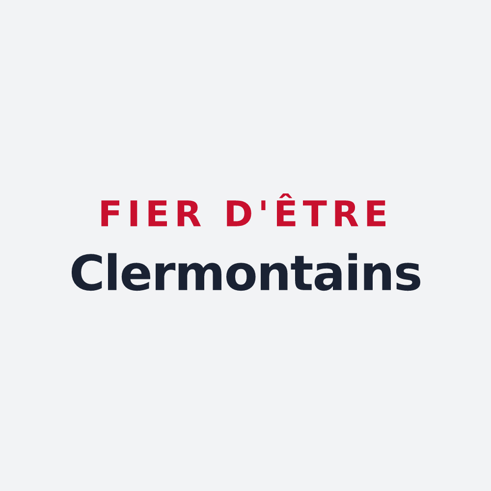 Poster « Fier d'être Clermontains » — design pour Clermont-sur-Lauquet