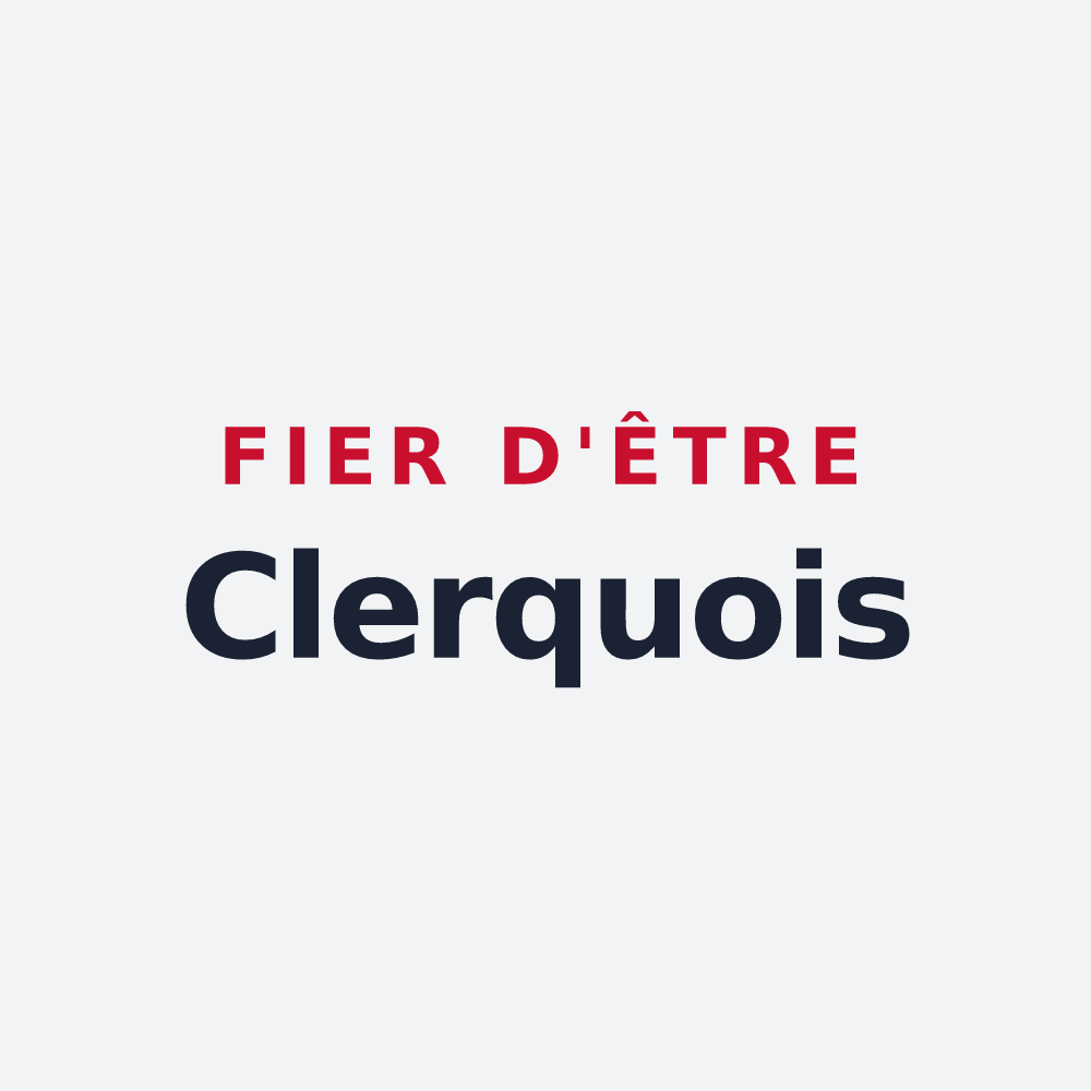 Poster « Fier d'être Clerquois » — design pour Clerques