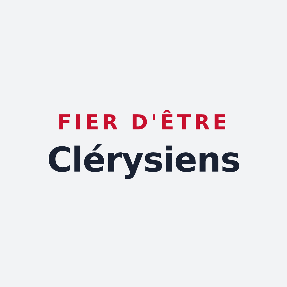 Poster « Fier d'être Clérysiens » — design pour Cléry-en-Vexin