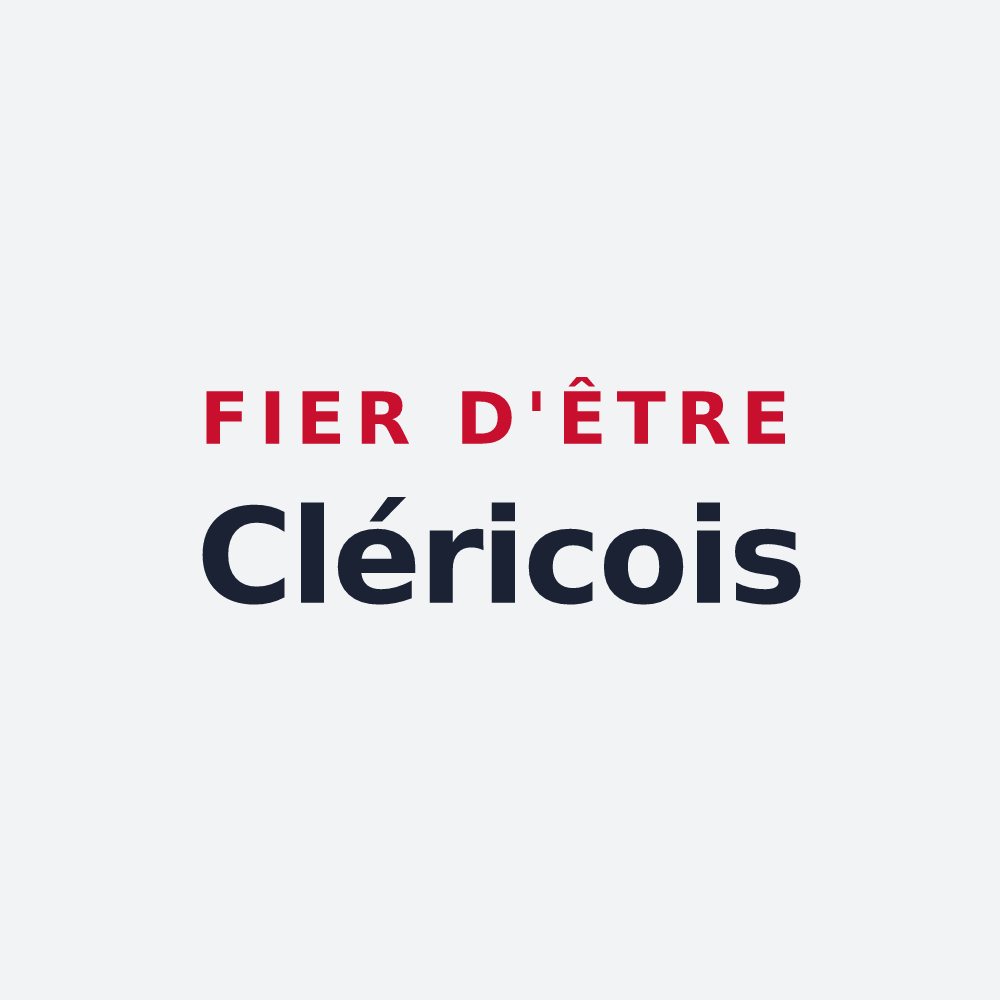 Poster « Fier d'être Cléricois » — design pour Cléry-Saint-André