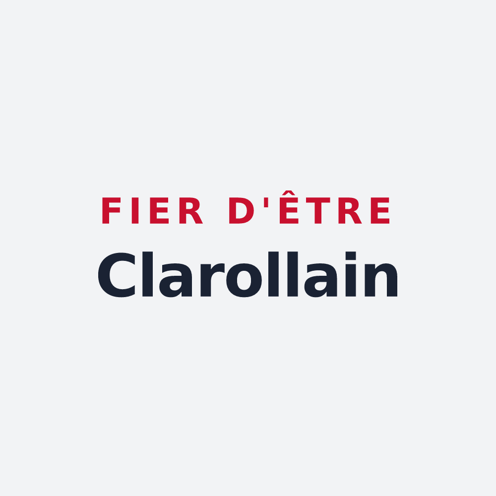 Poster « Fier d'être Clarollain » — design pour Cléry