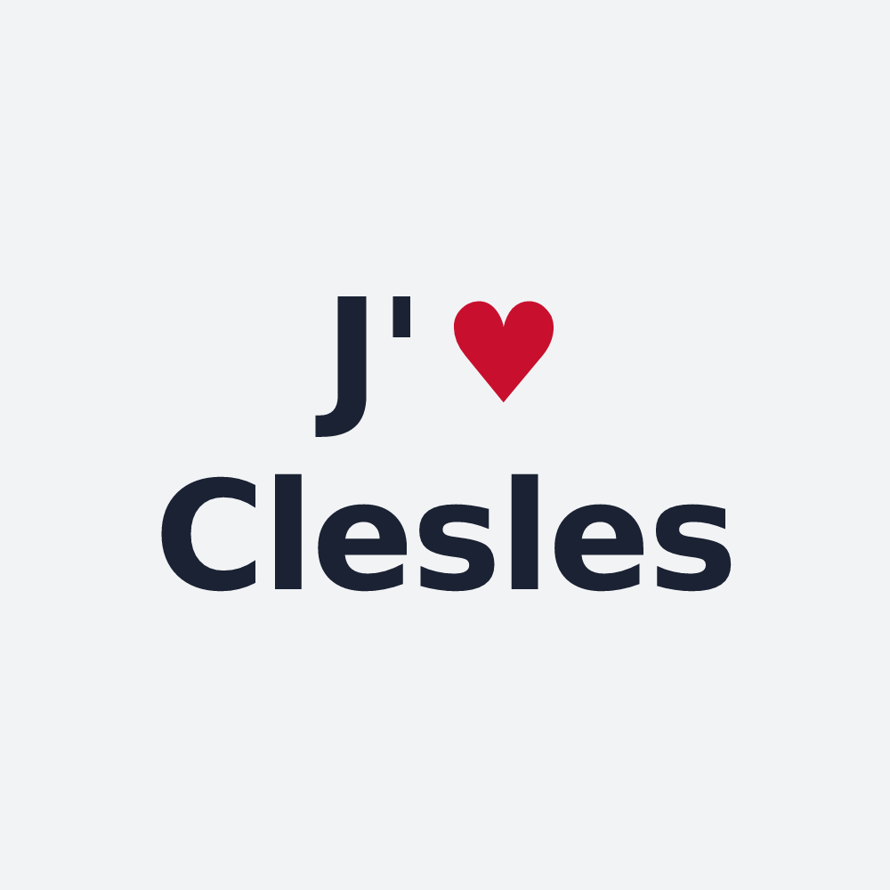 Poster personnalisé Clesles — design J'aime Clesles