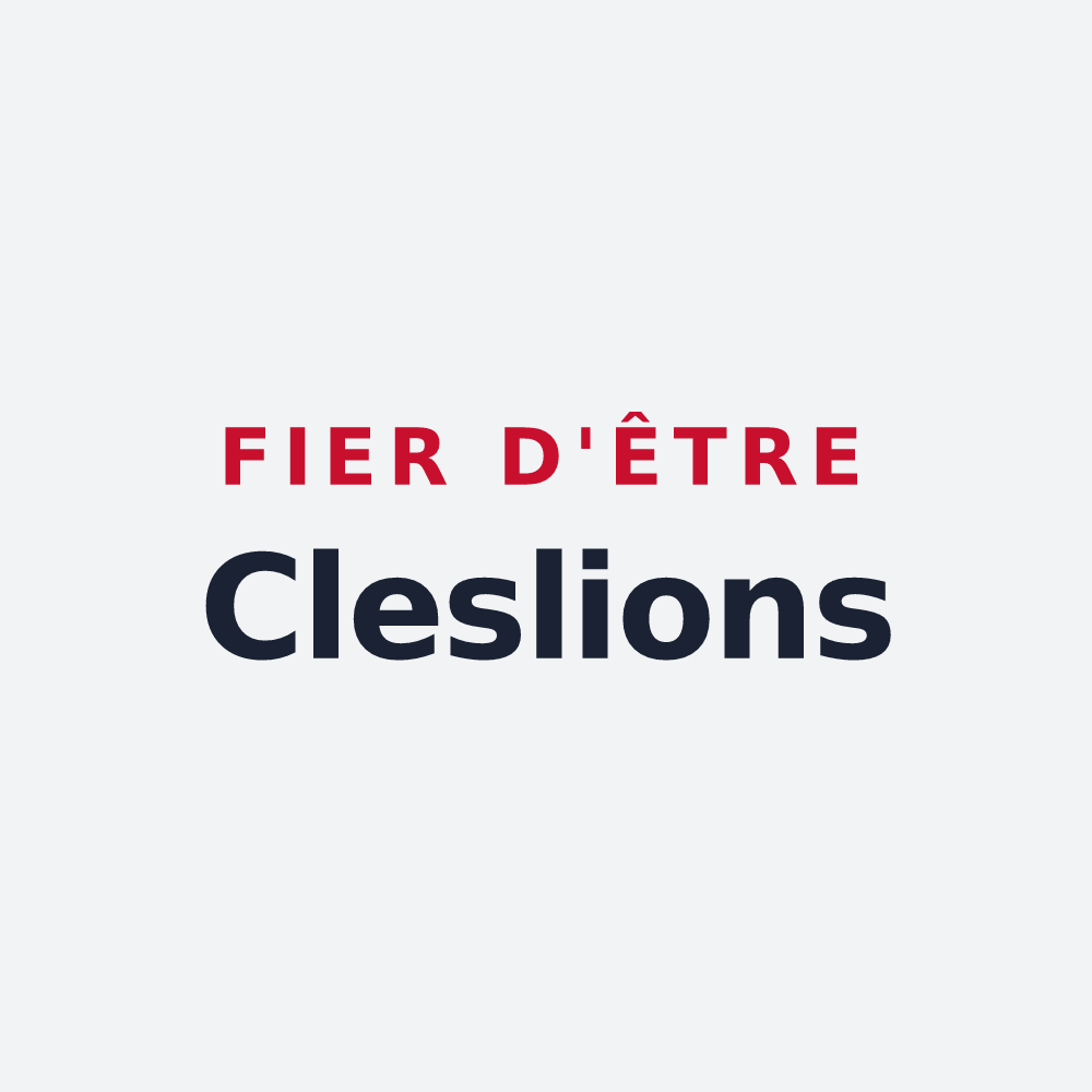 Poster « Fier d'être Cleslions » — design pour Clesles
