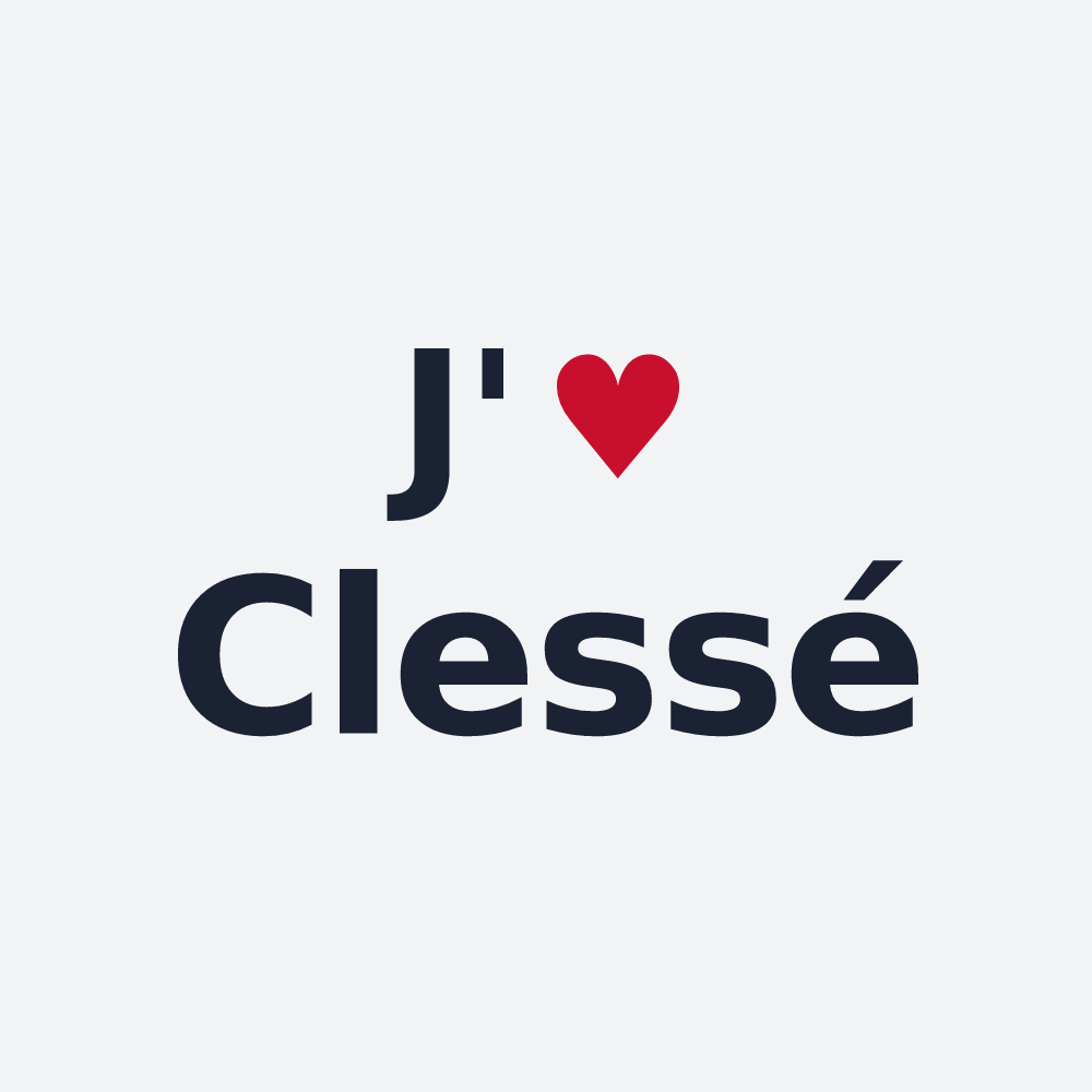Poster personnalisé Clessé — design J'aime Clessé