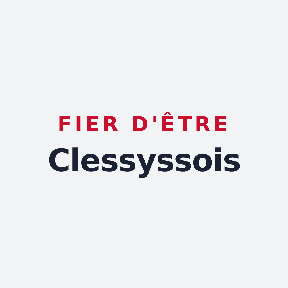 Poster « Fier d'être Clessyssois » — design pour Clessy
