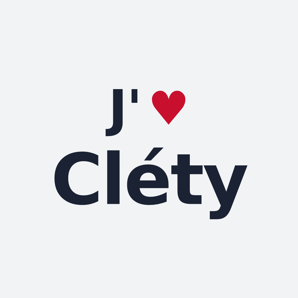 Poster personnalisé Cléty — design J'aime Cléty