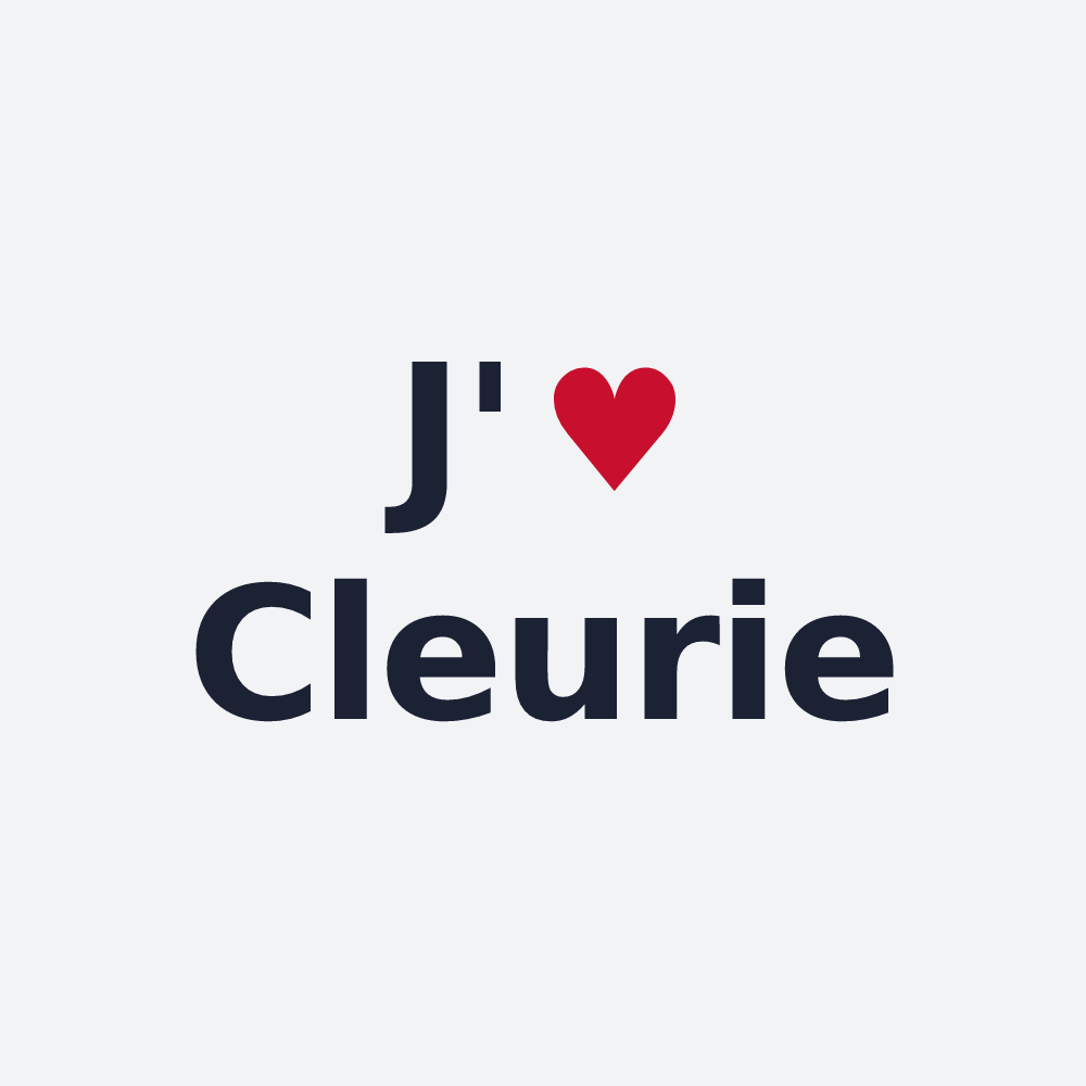 Poster personnalisé Cleurie — design J'aime Cleurie