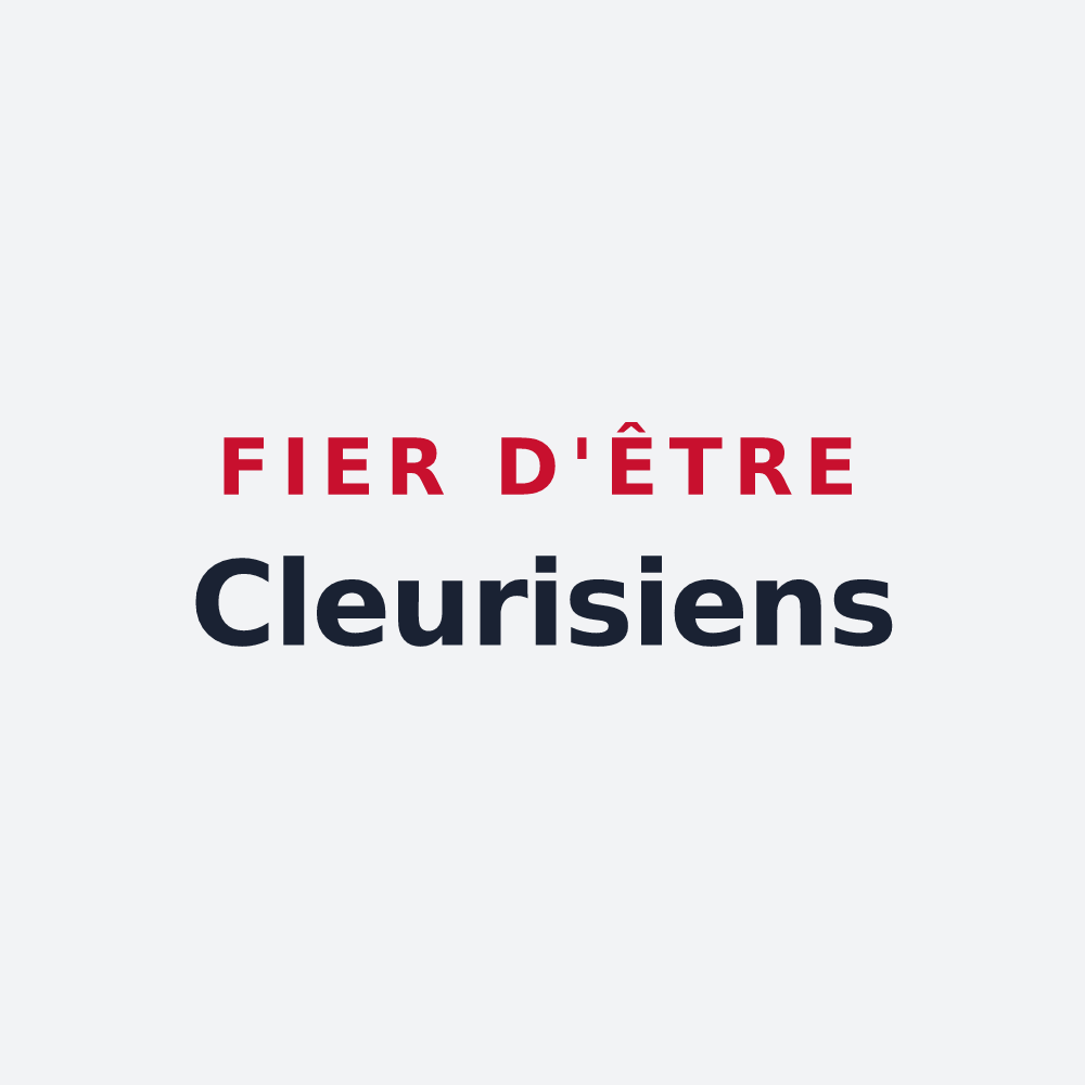 Poster « Fier d'être Cleurisiens » — design pour Cleurie