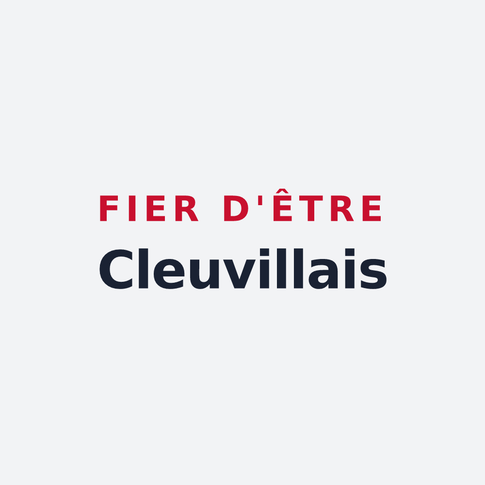 Poster « Fier d'être Cleuvillais » — design pour Cleuville