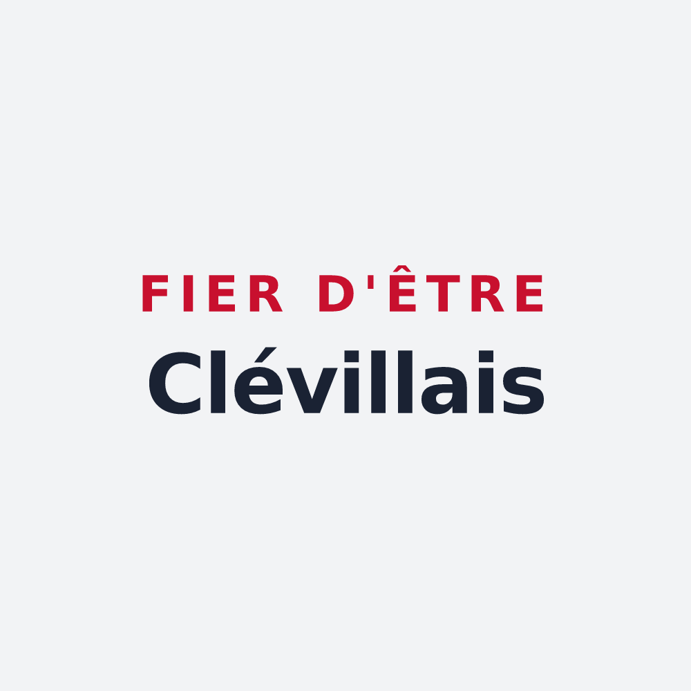 Poster « Fier d'être Clévillais » — design pour Cléville