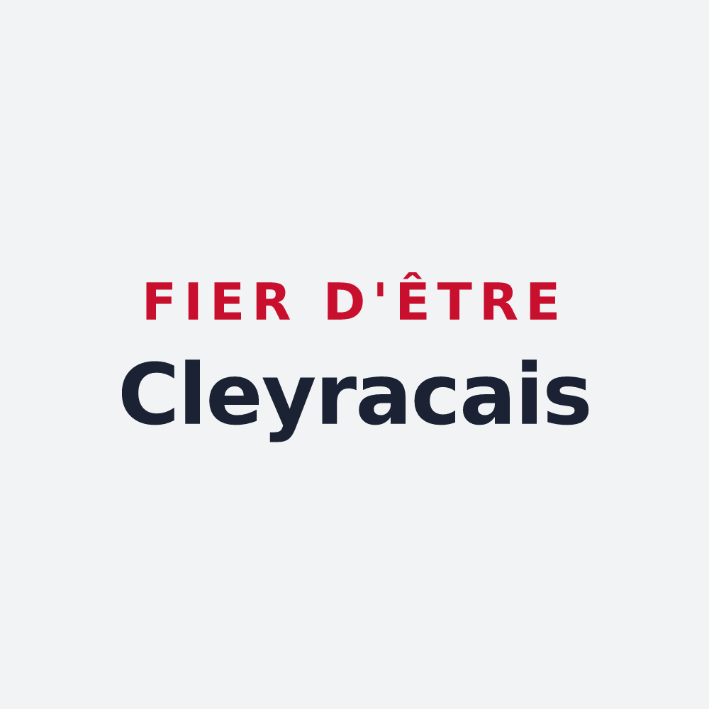 Poster « Fier d'être Cleyracais » — design pour Cleyrac