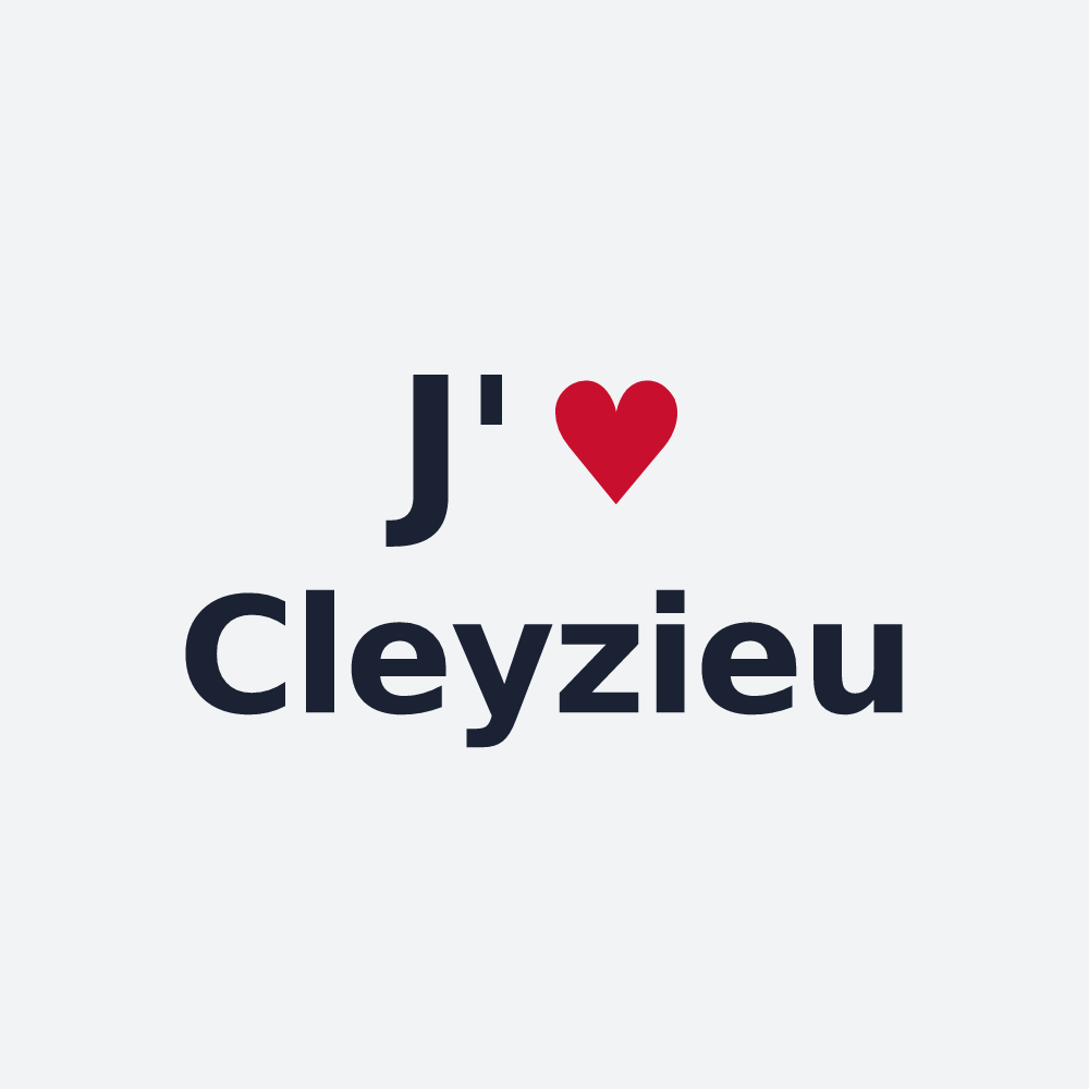 Poster personnalisé Cleyzieu — design J'aime Cleyzieu