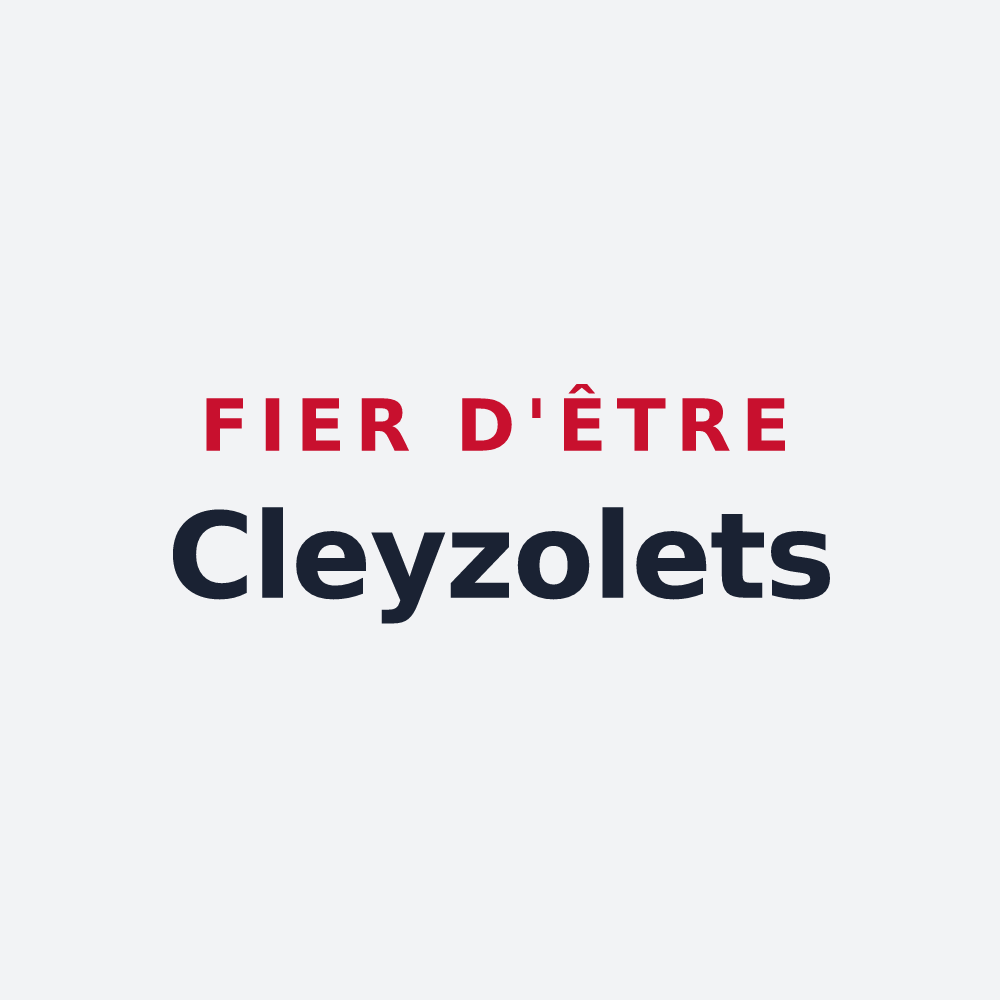 Poster « Fier d'être Cleyzolets » — design pour Cleyzieu