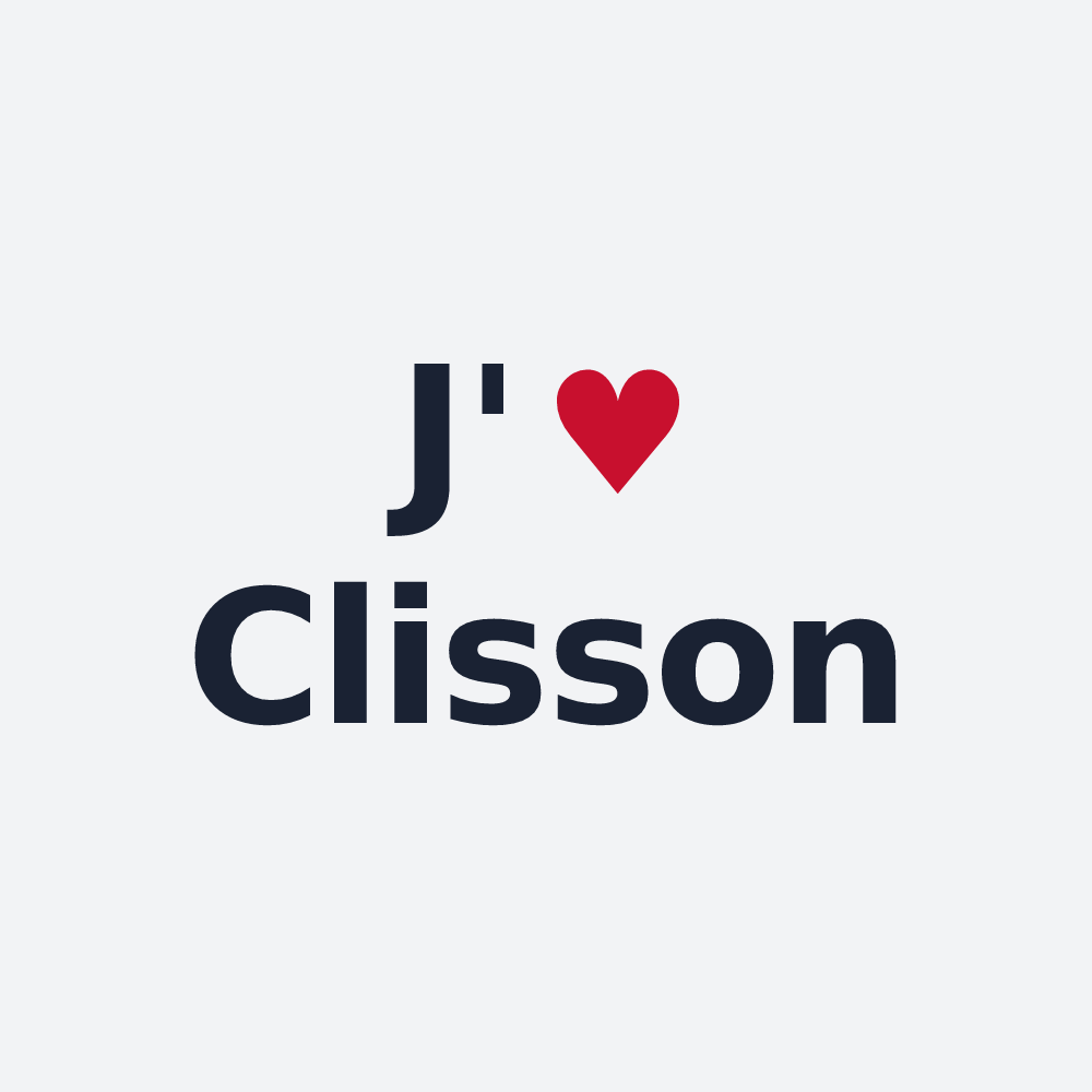Poster personnalisé Clisson — design J'aime Clisson