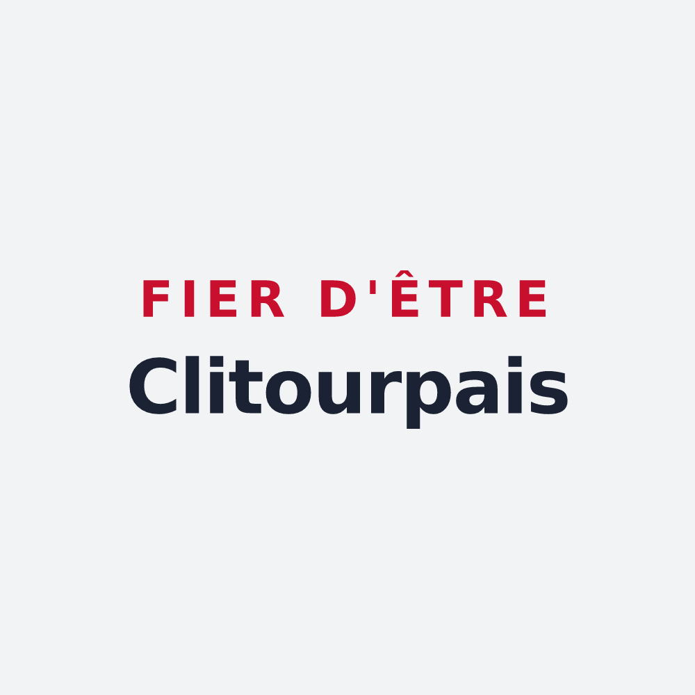 Poster « Fier d'être Clitourpais » — design pour Clitourps
