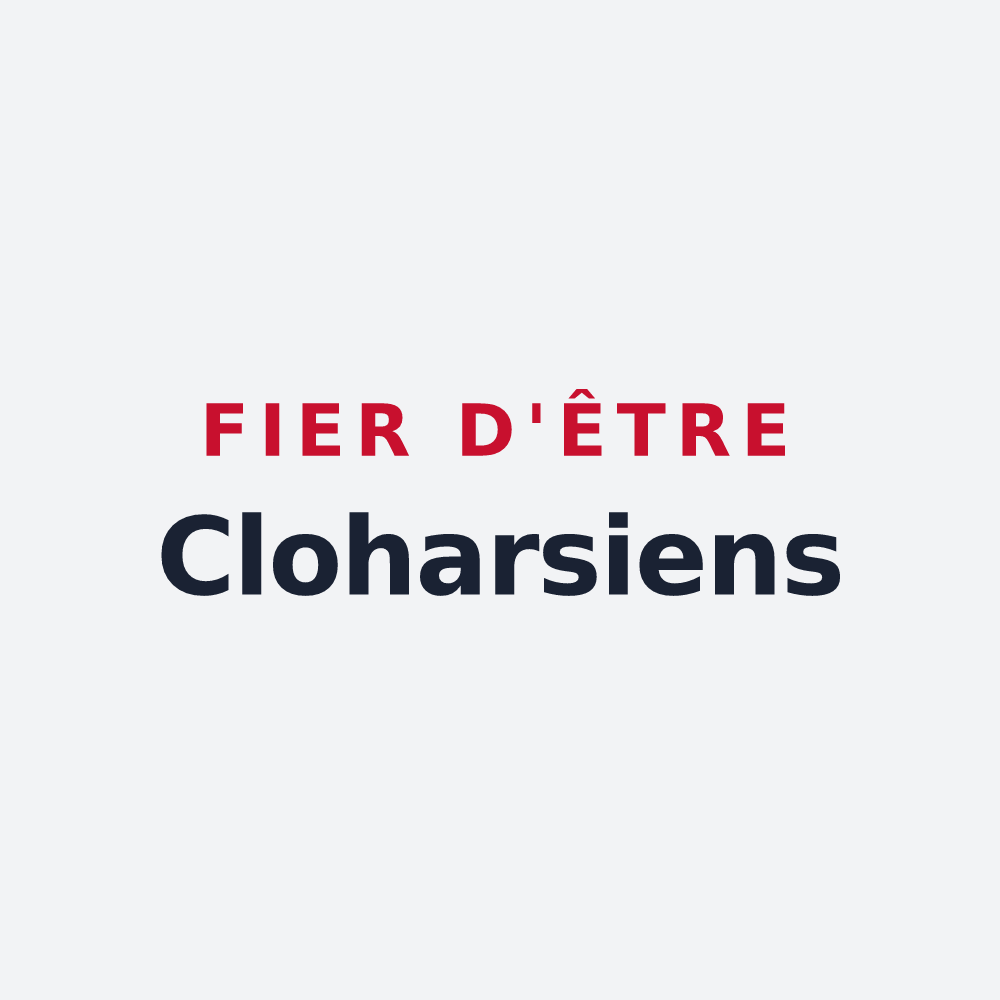 Poster « Fier d'être Cloharsiens » — design pour Clohars-Fouesnant