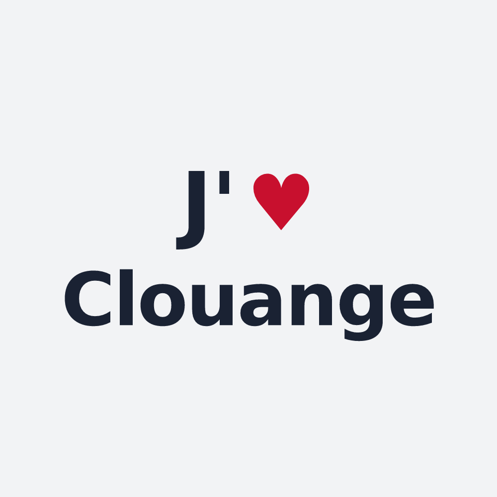 Poster personnalisé Clouange — design J'aime Clouange