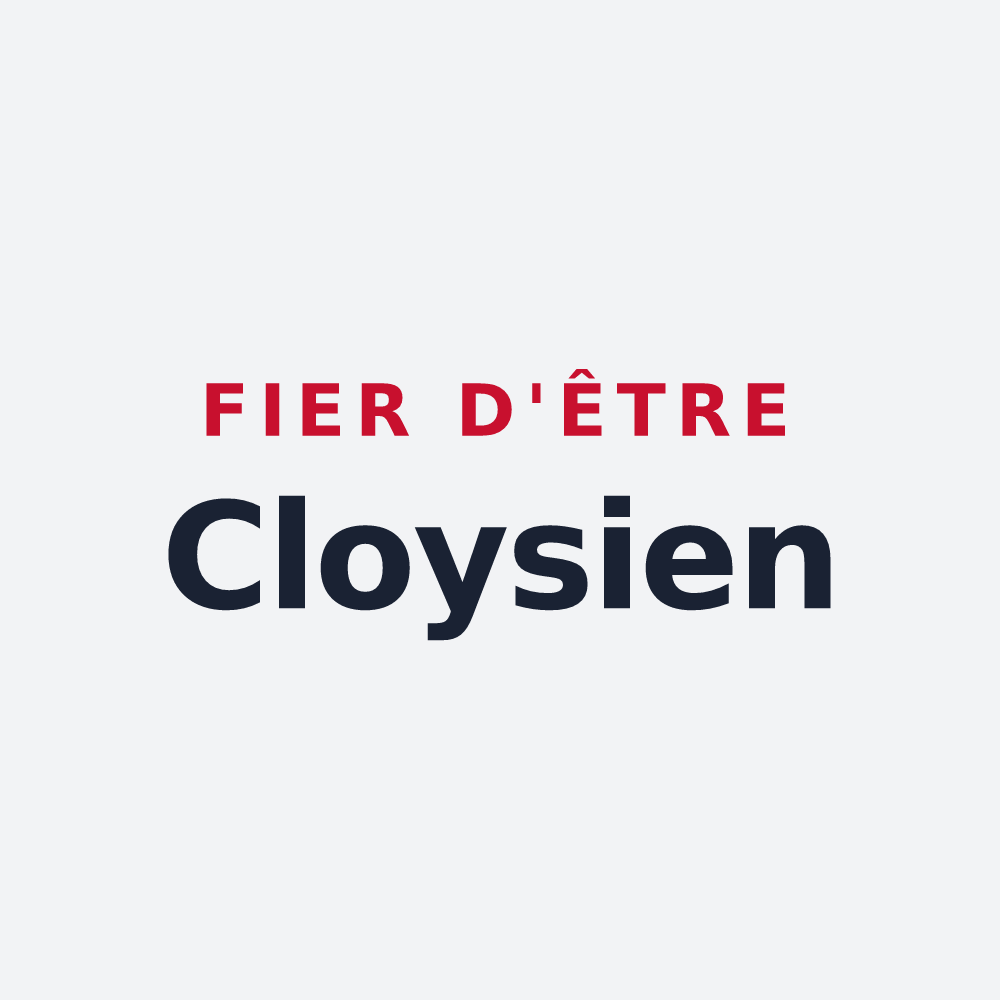 Poster « Fier d'être Cloysien » — design pour Cloyes-les-Trois-Rivières