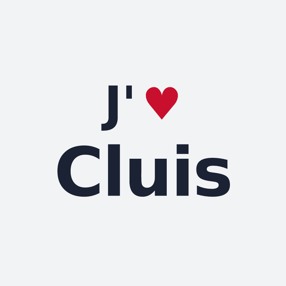 Poster personnalisé Cluis — design J'aime Cluis