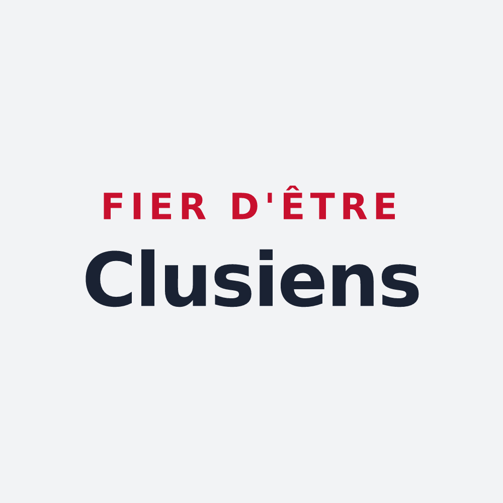Poster « Fier d'être Clusiens » — design pour Cluses