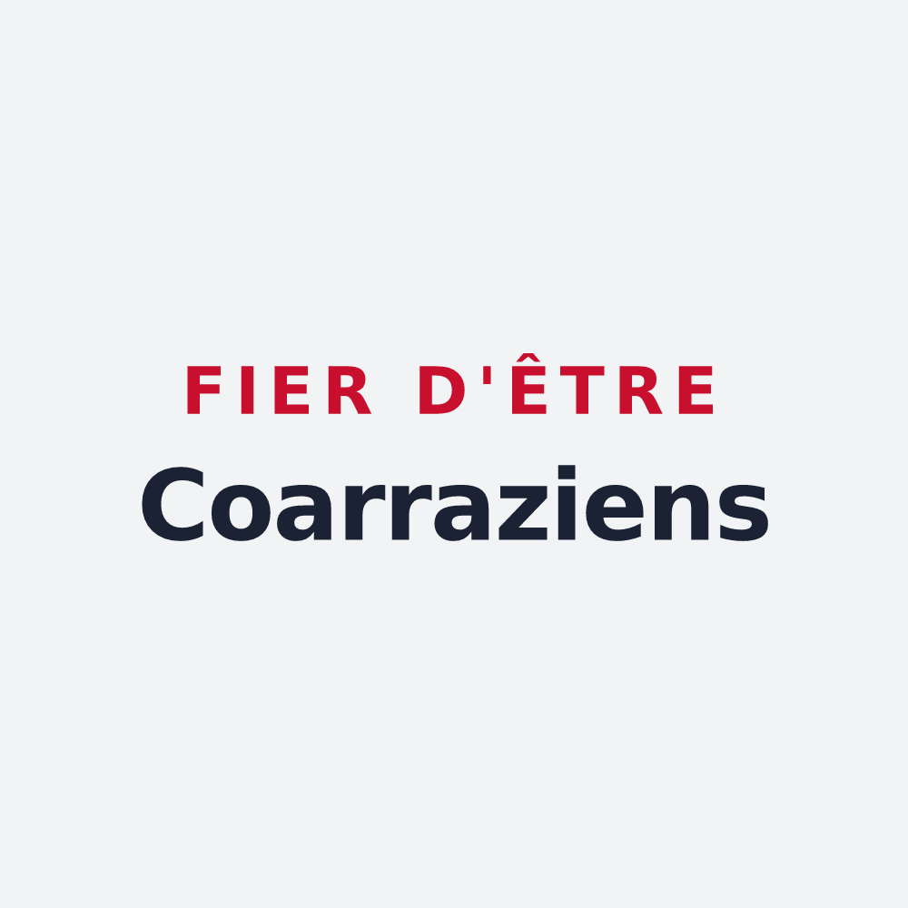 Poster « Fier d'être Coarraziens » — design pour Coarraze