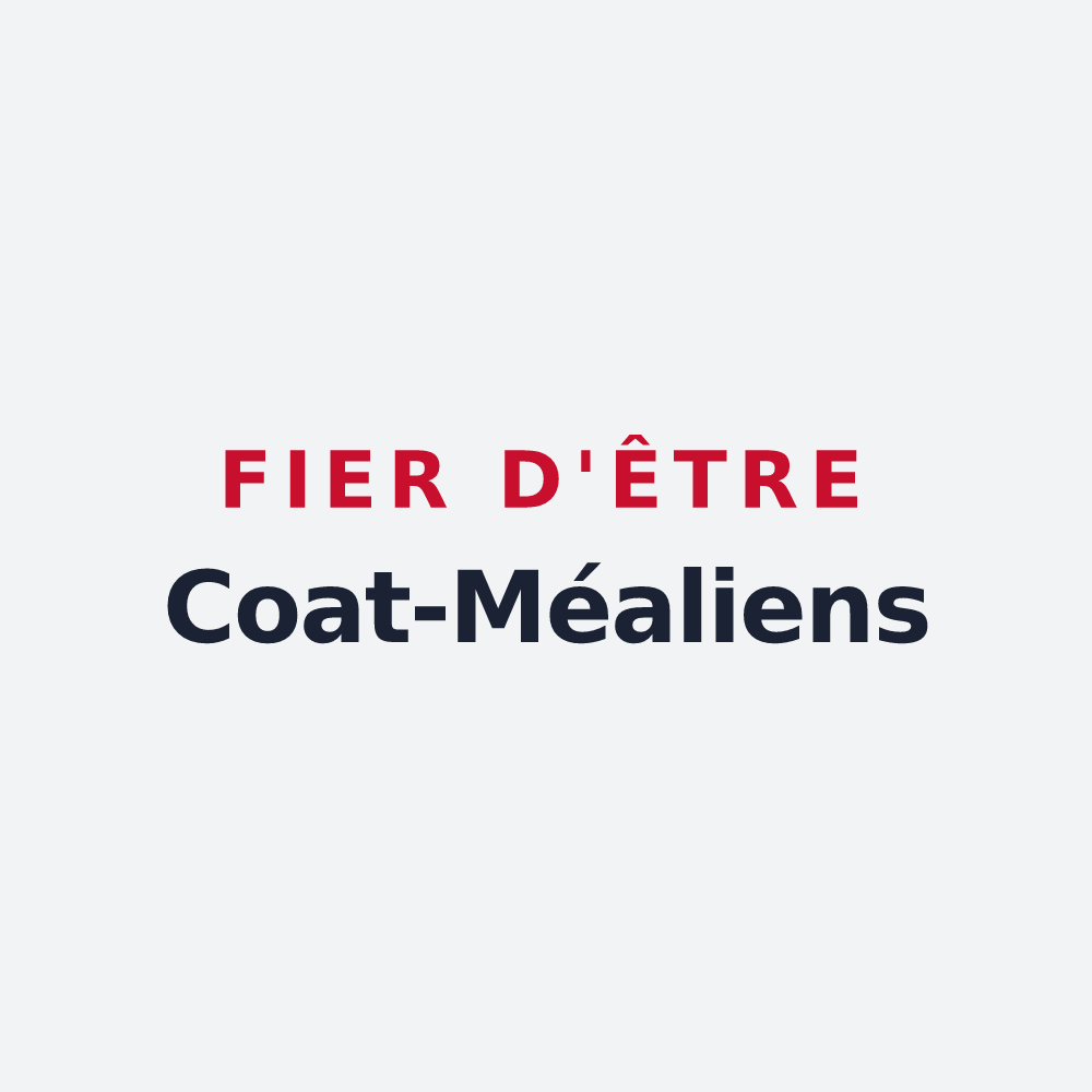Poster « Fier d'être Coat-Méaliens » — design pour Coat-Méal