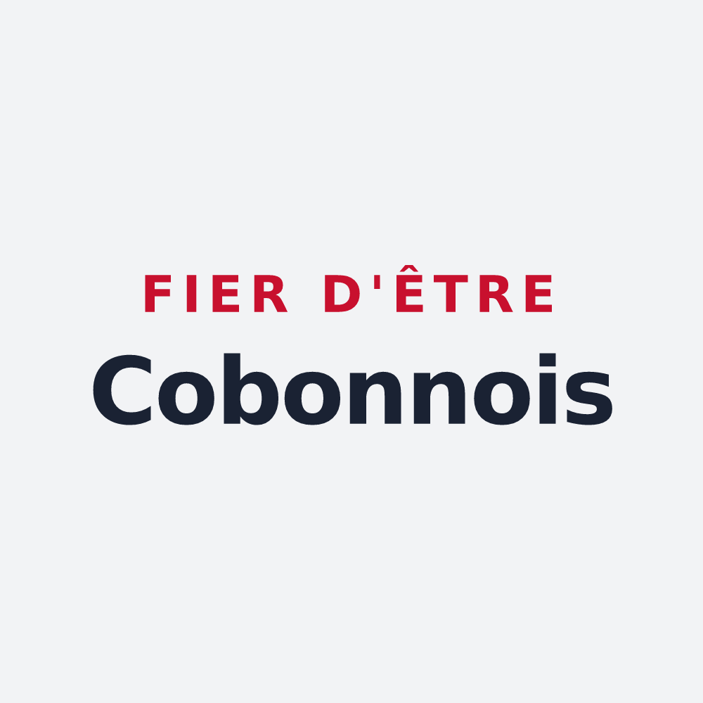 Poster « Fier d'être Cobonnois » — design pour Cobonne