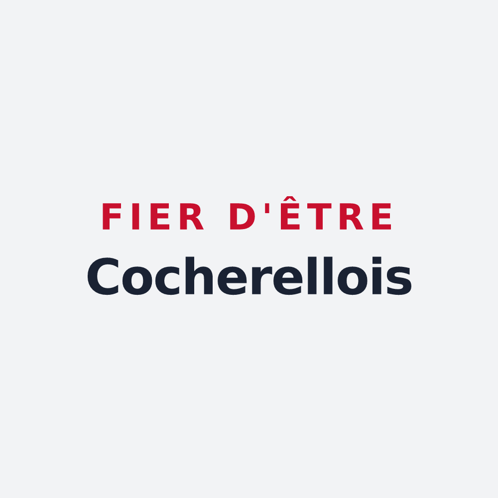 Poster « Fier d'être Cocherellois » — design pour Cocherel