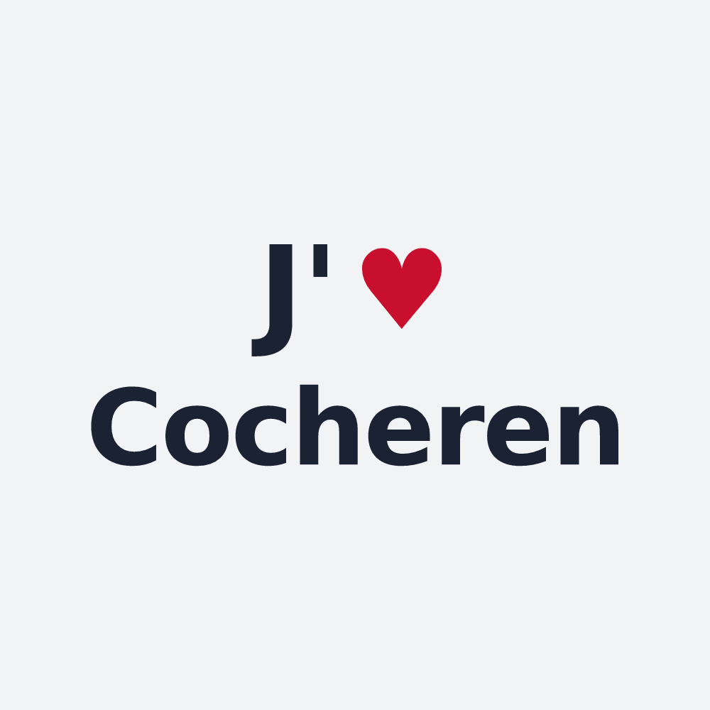Poster personnalisé Cocheren — design J'aime Cocheren