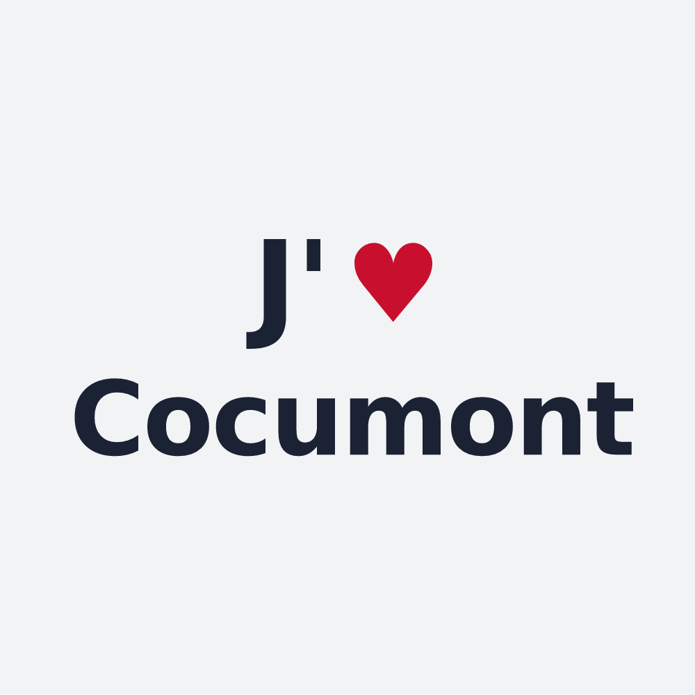 Poster personnalisé Cocumont — design J'aime Cocumont