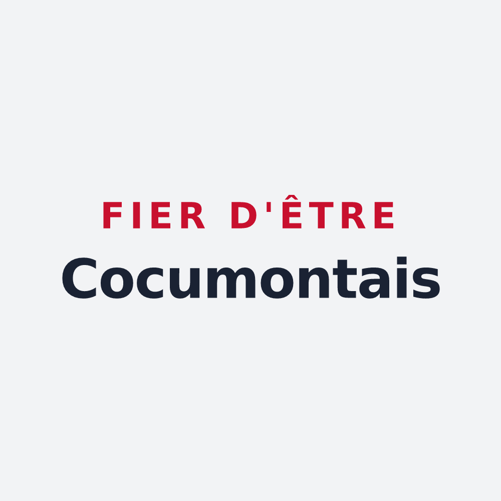 Poster « Fier d'être Cocumontais » — design pour Cocumont
