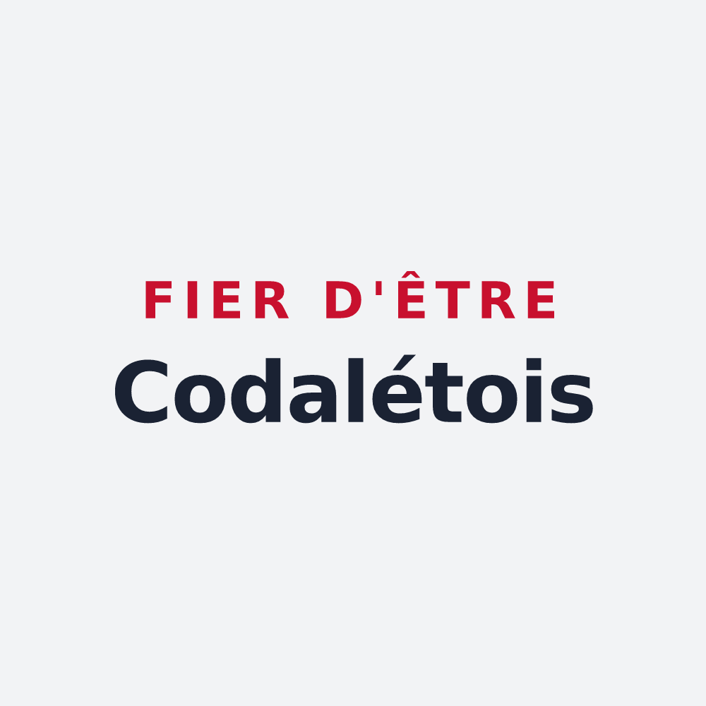 Poster « Fier d'être Codalétois » — design pour Codalet