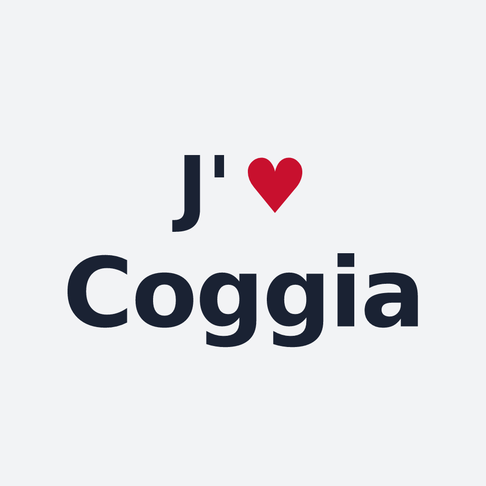 Poster personnalisé Coggia — design J'aime Coggia